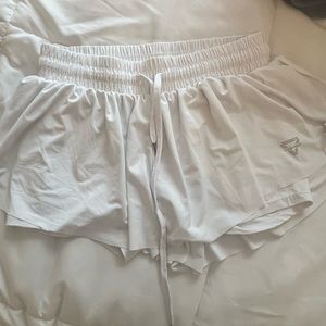 Trendy Amazon Shorts!, Size M. White, buttery soft texture.